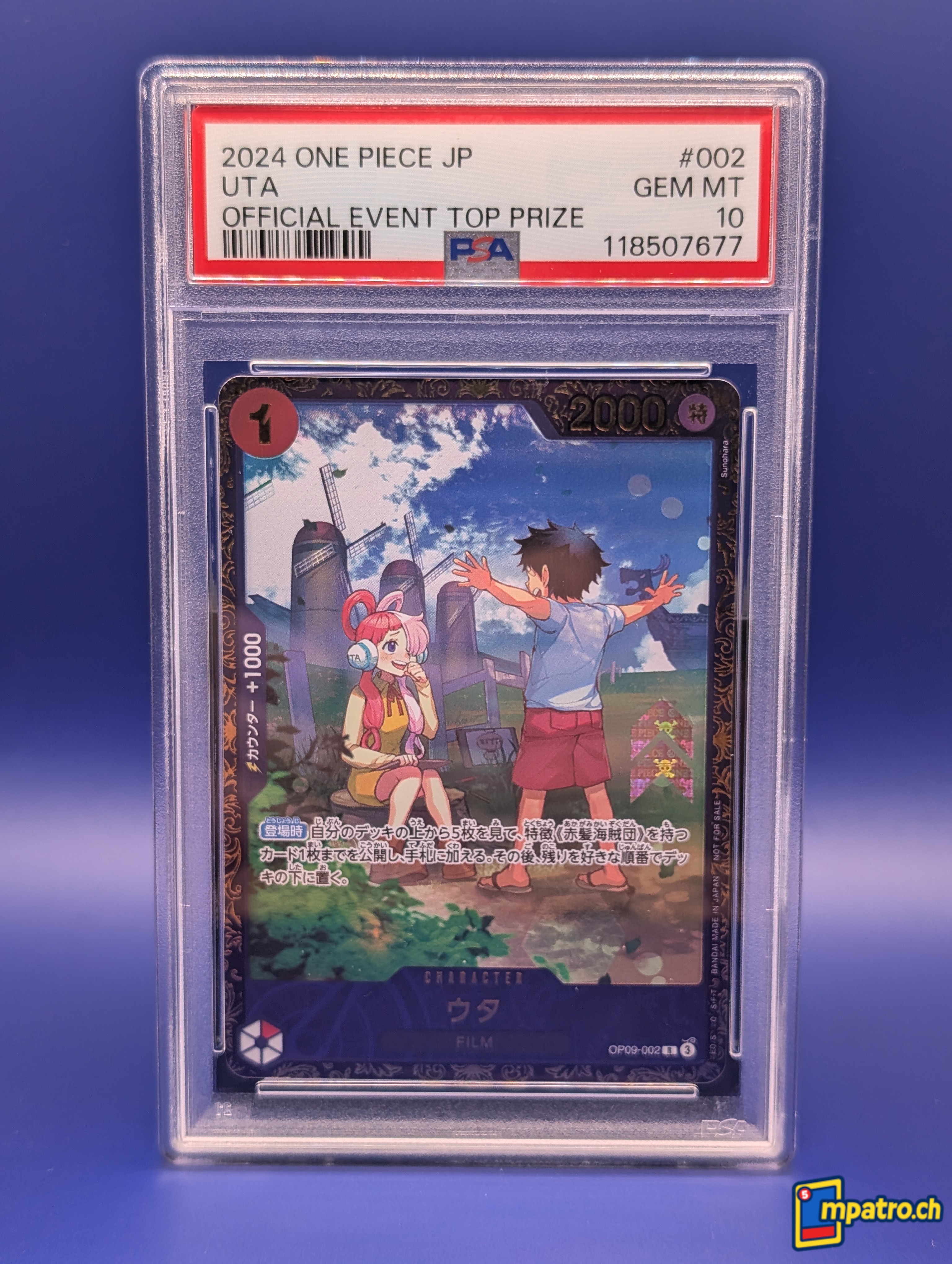 PSA 10 Uta [Flagship Battle Winner] OP09-002 JP